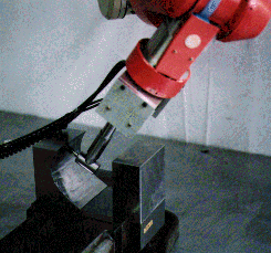 Polishing robot equiped with L-shaped type tool
